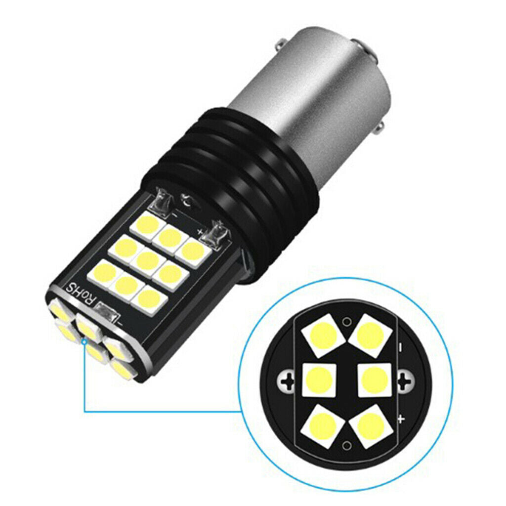 Auto Car 15LED Fog Headlight Bulb Conversion Kit Hi/Lo Beam Lamp 1156 3030