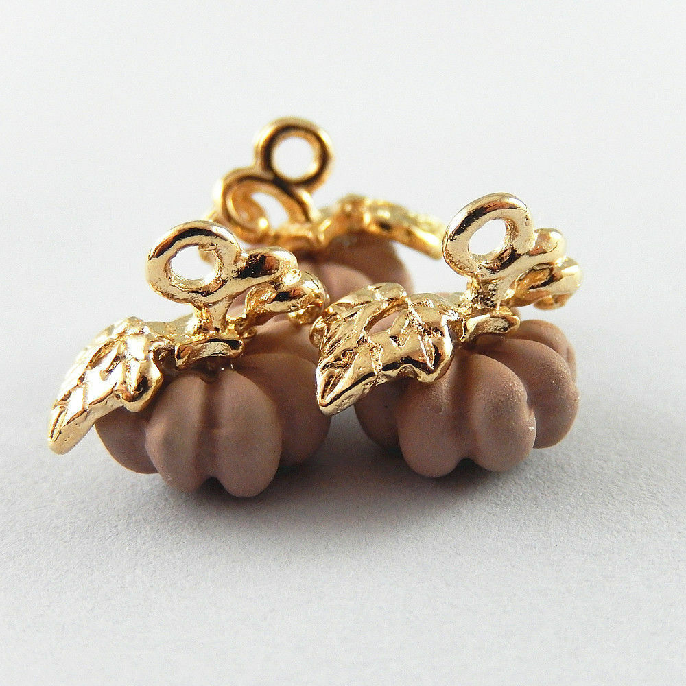 20 pcs Pink Zinc Alloy Halloween Pumpkin Charms Necklace Pendant Crafts 51911