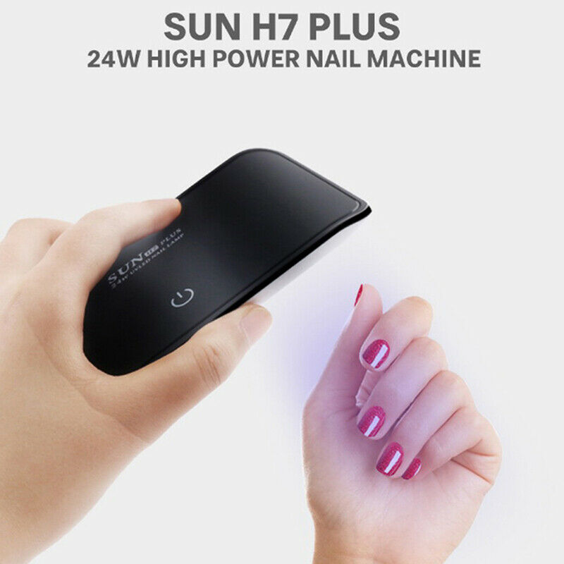 24W Nail Dryer LED UV Lamp Micro USB Gel Varnish Curing Machine For Home UseBDA