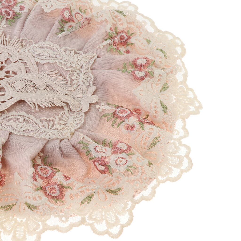Lace Napkin Towel Paper Tissue Pocket Box Cover Storage Bag   Pink