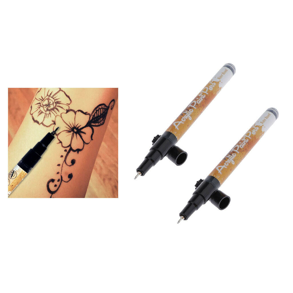 2Set Marker Waterproof Paint Pen Drawing Stationery for Scrapbooking Album