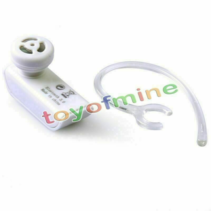 Universal White Bluetooth Handsfree Headset Earphone for Mobile Phone