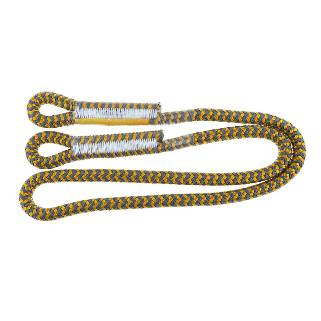 80cm 100cm 8mm Prusik Cord Sewn Eye To Eye For  Rope Climbing Caving - yellow,