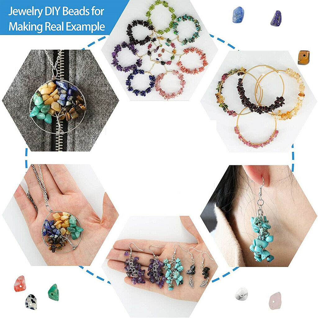 1184Pcs Crystal Chip Beads Jewelry Making Kit for Earring Bracelets