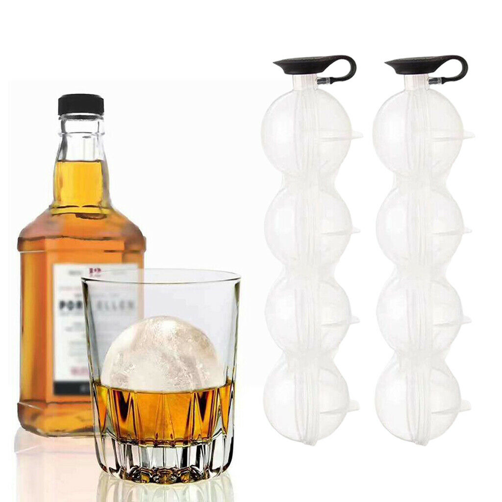 4-Cavity Ice Cube Ball Maker Drink Hockey Coffee Beverages Mold Mould Tools