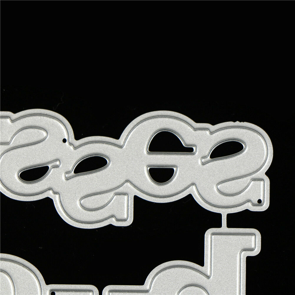 Hugs Kisses Alphabet Metal Cutting Dies For DIY Scrapbooking Album Paper .l8