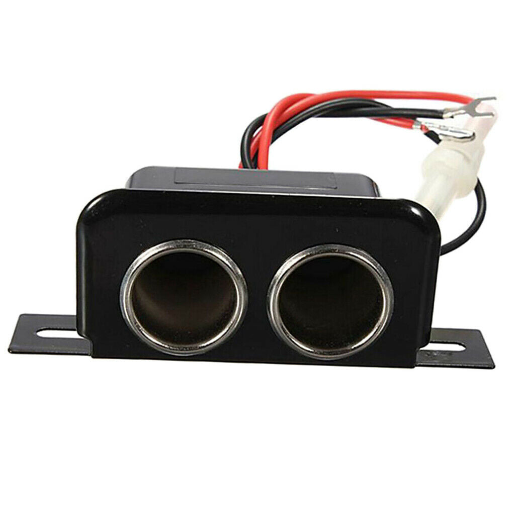 Built-in 10A fuse 12V cigarette lighter double socket connector For
