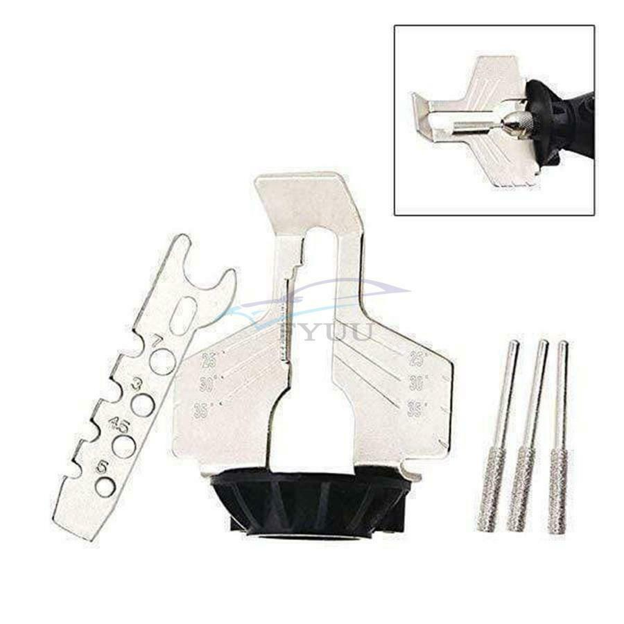 For Saw Chains 1 Set 70mm High Speed Steel Chainsaw Sharpener Attachment Kit