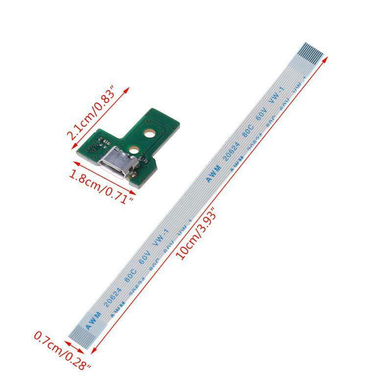 USB Charging Port Board With 12 Pin Flex Cable For JDS-030 PS4 Controller