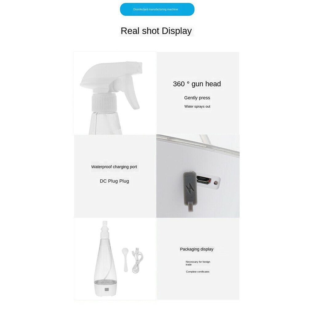Home Disinfection Hypochlorous Acid Water Making Machine Sprayer Easy to Use