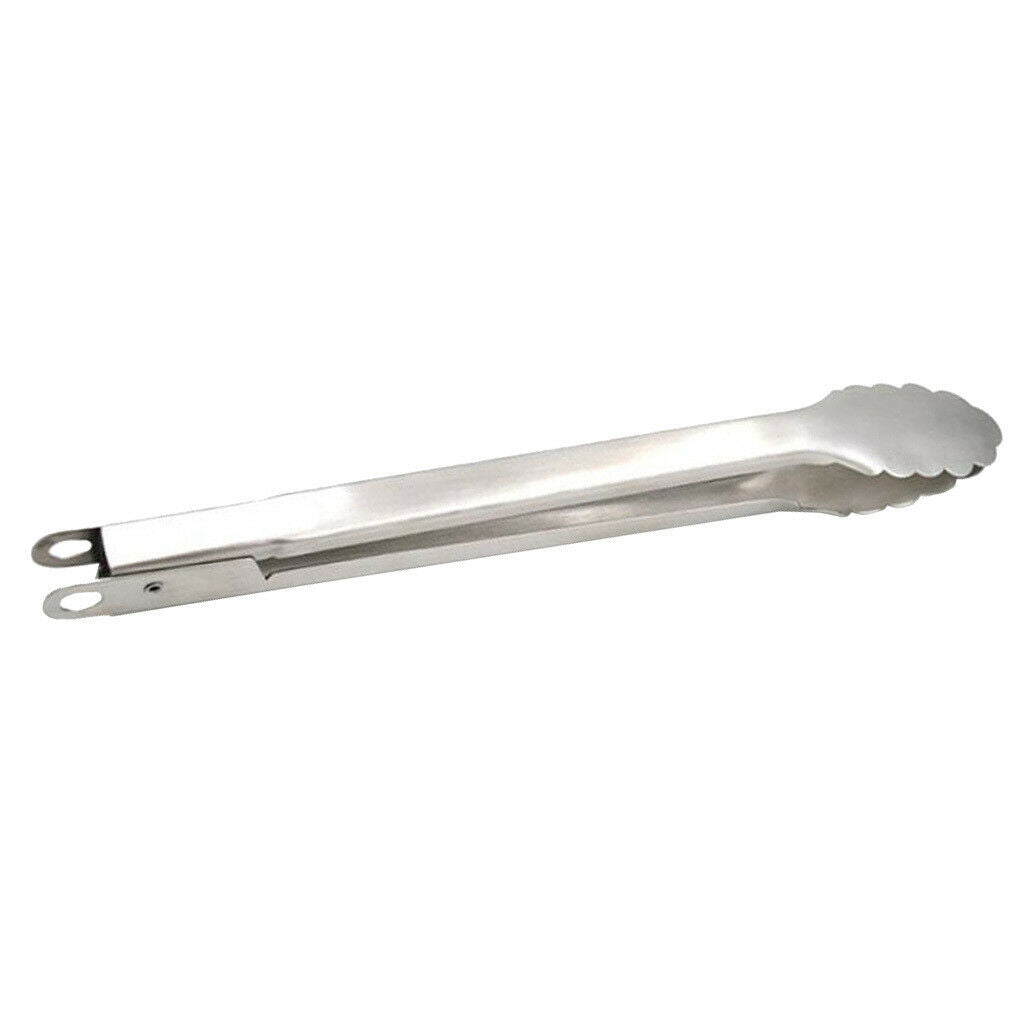 Kitchen Stainless Steel Cooking Tong Clamp Food Utensil BBQ Buffet Clips