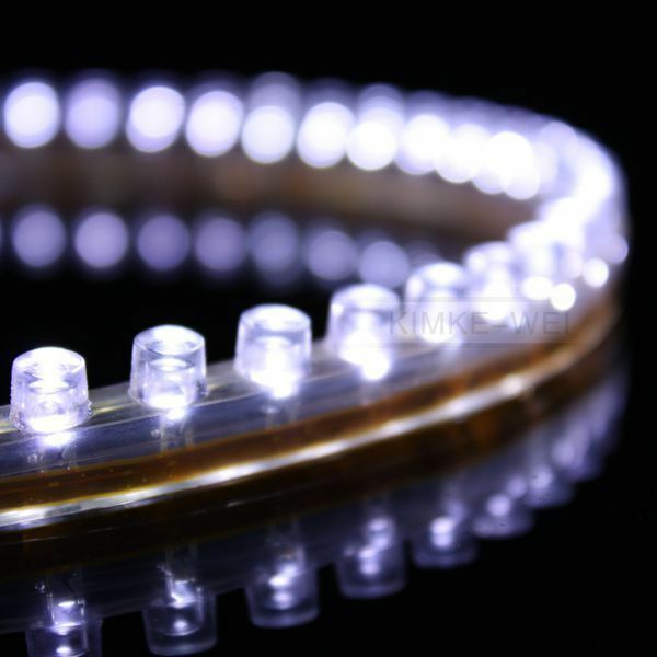 48cm White LED Flexible Neon Strip Light Car Van 12V