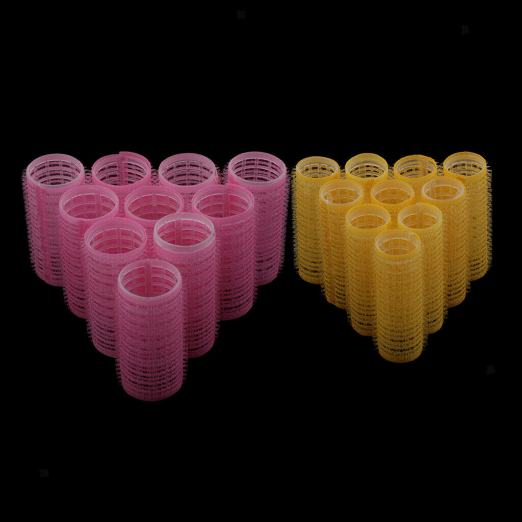 20Pcs Hair Roller Curling Curls Self Grip Hair Rollers for Women 28mm/20mm