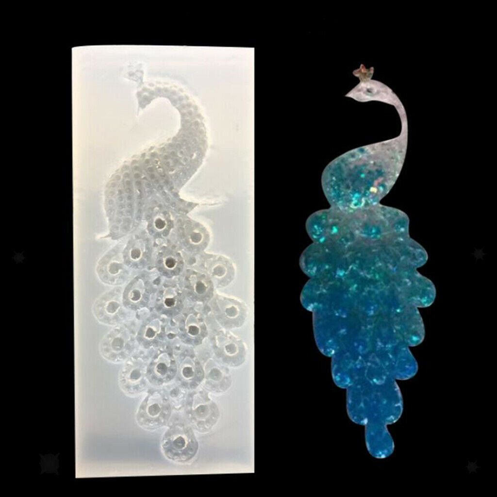DIY Peacock Silicone Mold Jelly Mould Cupcake Fondant Cake Decorating Tools