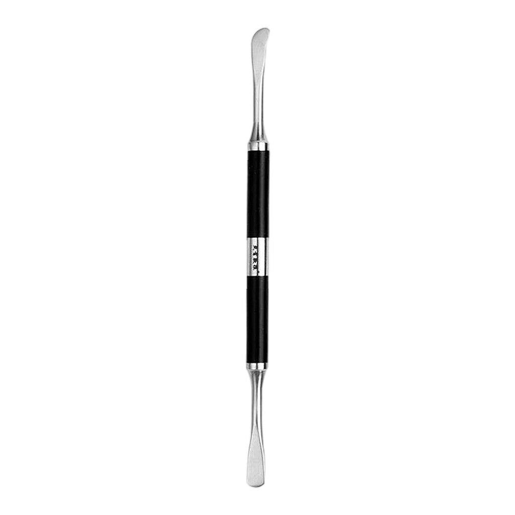 Flexible Stainless Steel Dual-Ended Makeup Mixing Spatula Easy to Clean