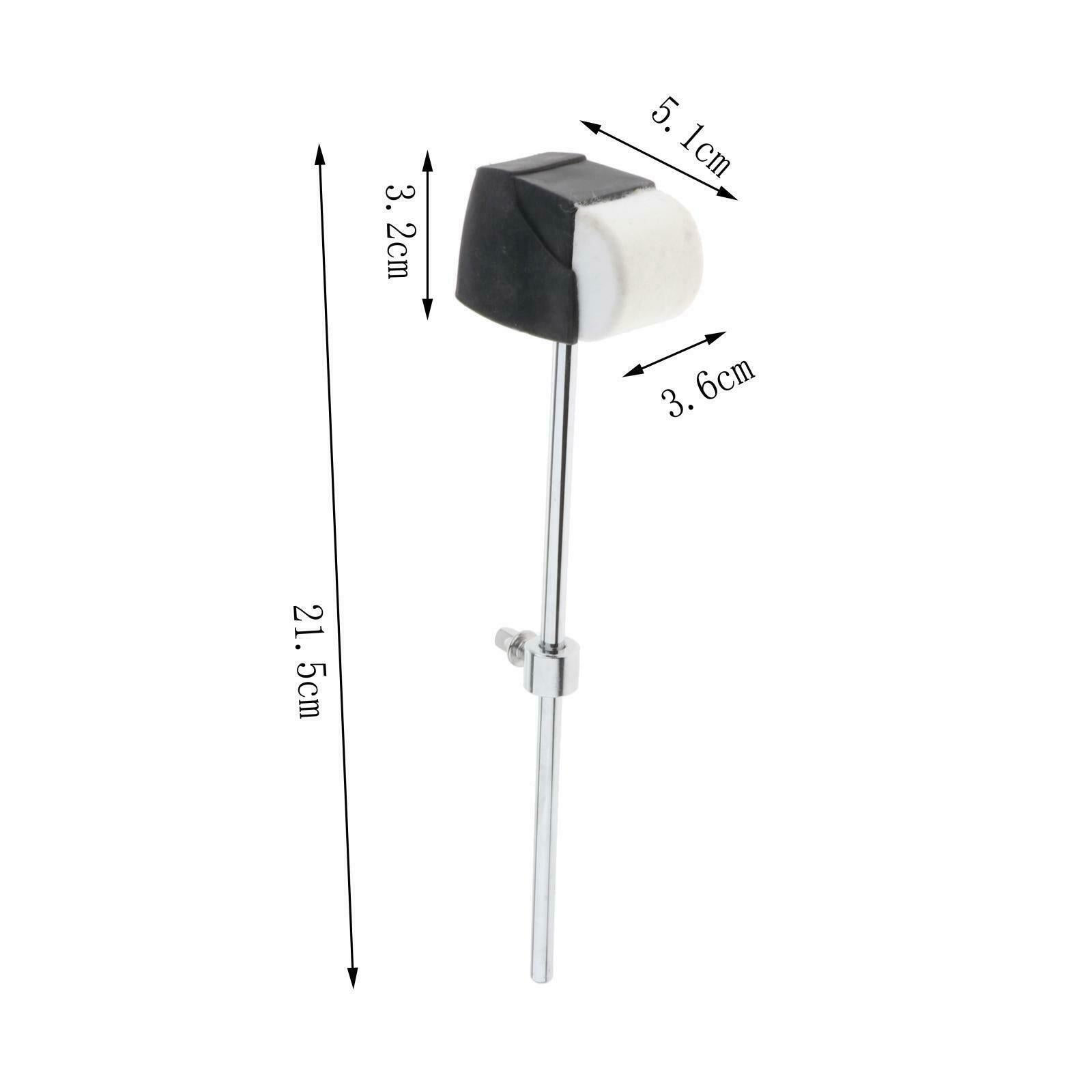 1pc Felt Bass Drum Beater Kick Drum Mallet Percussion Instrument Replacement