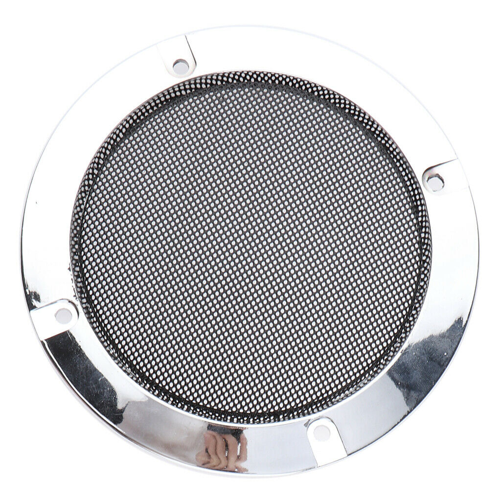 2X Universal Car Home 4 inch Metal Subwoofer Speaker Grille Cover Case