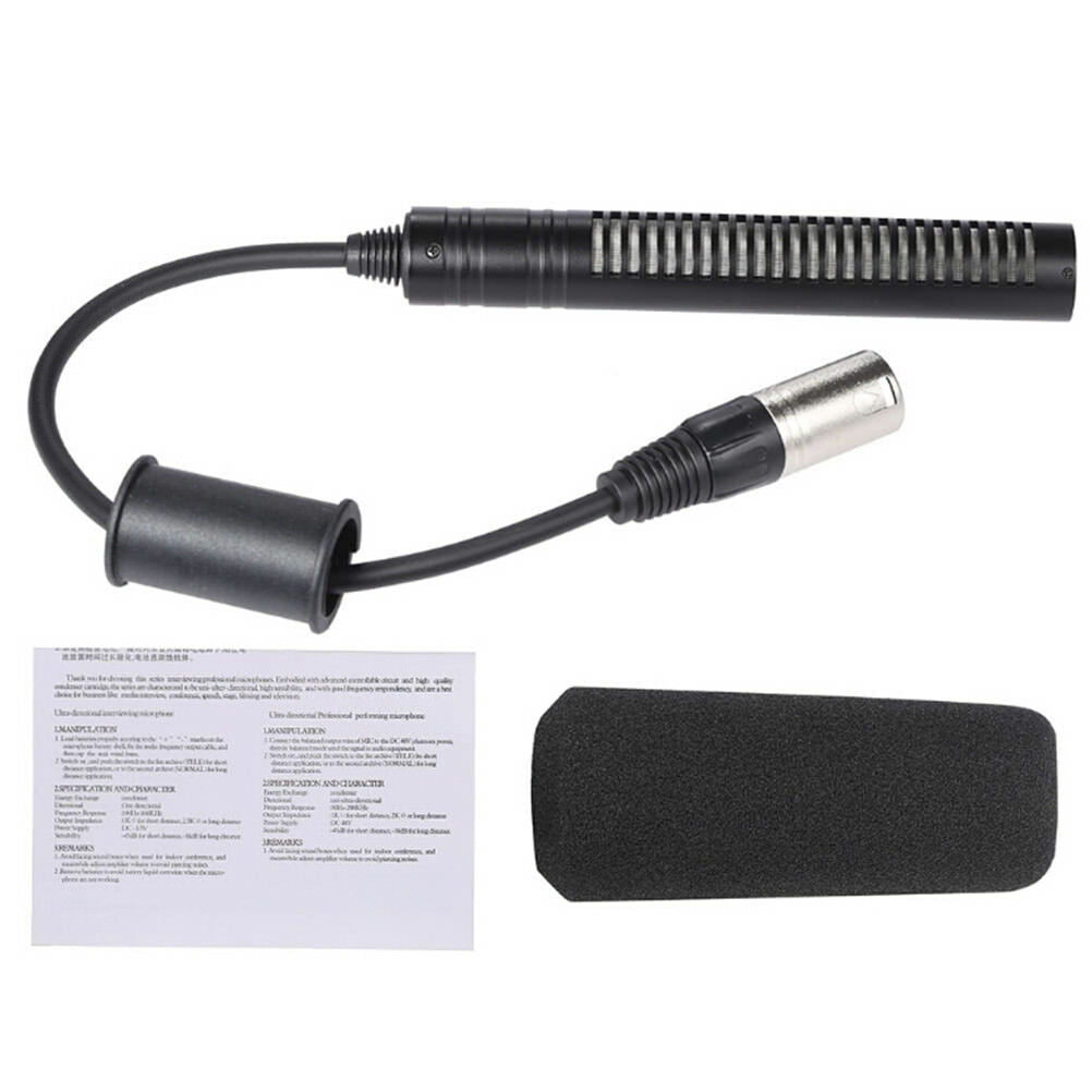 Shotgun DV Interview Mic Microphone Video Camera Camcorder XLR Cable ConferPFWF