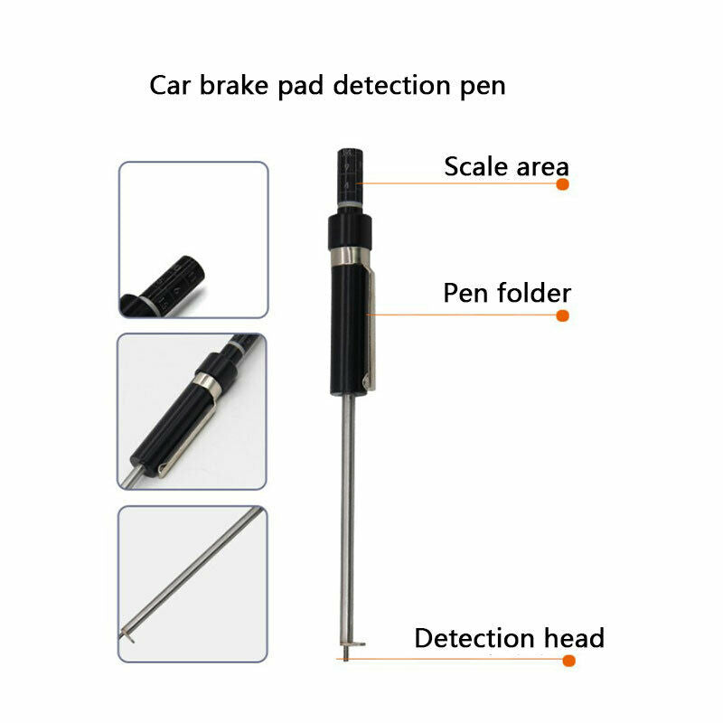 Car Auto Vehicle Brake Pad Thickness Gauge Tester Measuring Measurment Tool Qx