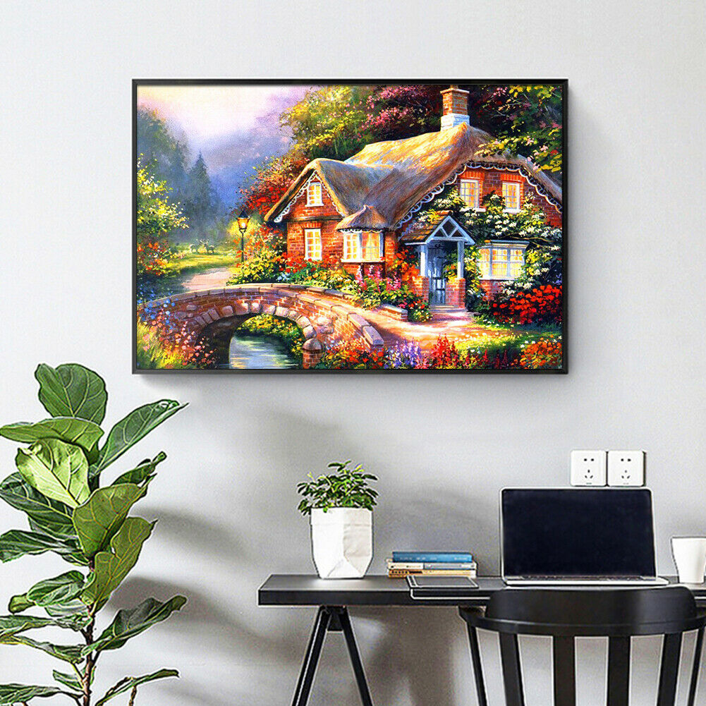 Farmhouse Full Drill Square Diamond Painting 5D DIY Mosaic Kit for Bead Art @