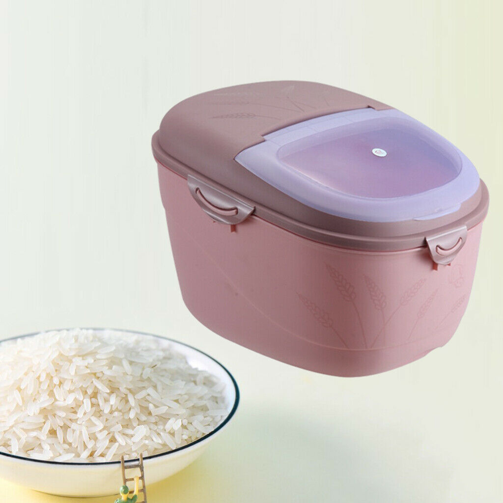 Large Food Storage Container Sealed Cereal Rice Container Tank with Wheels