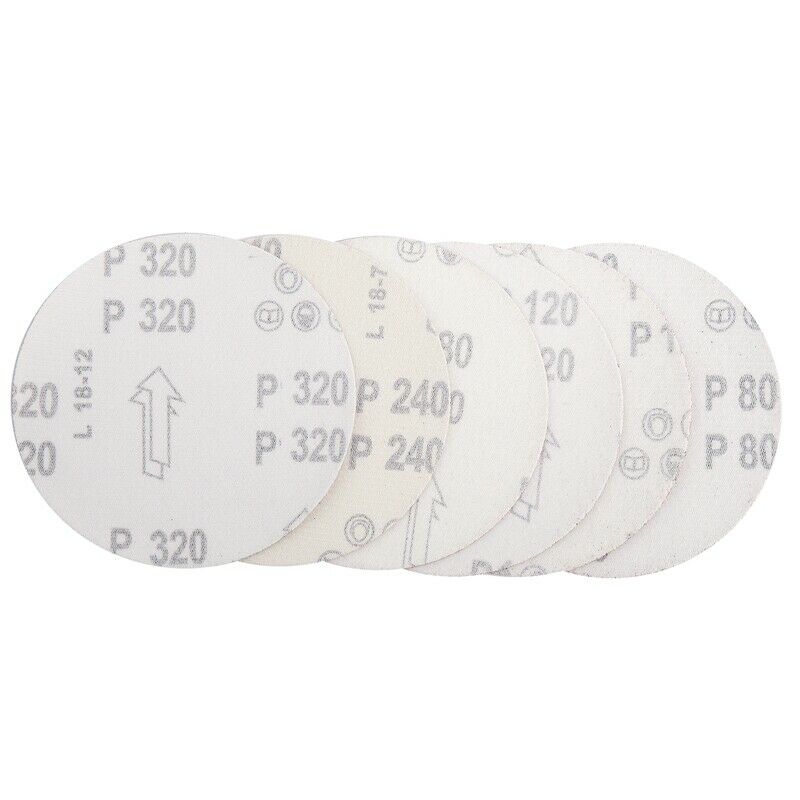 30pcs/set 5inch 125mm Round sandpaper Disk Sand Sheets Grit 80/100/120/180/240A9