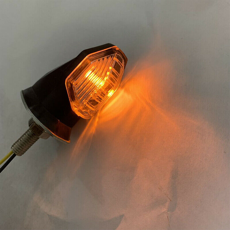 Motorcycle Flashing Turn Signal Indicator LED Triangle DRL Tail Light Lamp 1.3 W