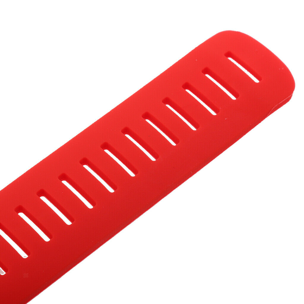 Silicone Gel Wrist Band Replacement Strap for Suunto Core Alu Black red