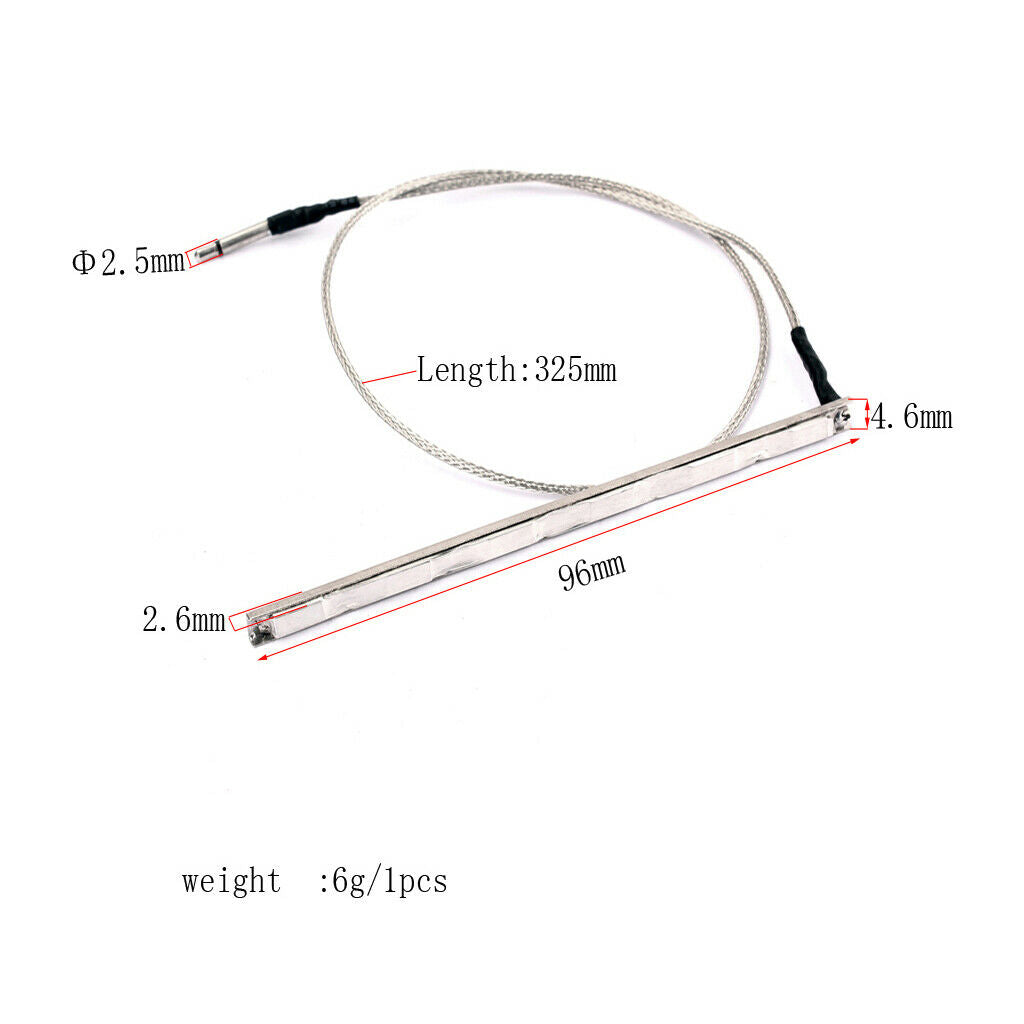 2.5mm Plug Piezo Pickup 96mm EQ Transducer Sensitive For Acoustic Guitar 1Pc