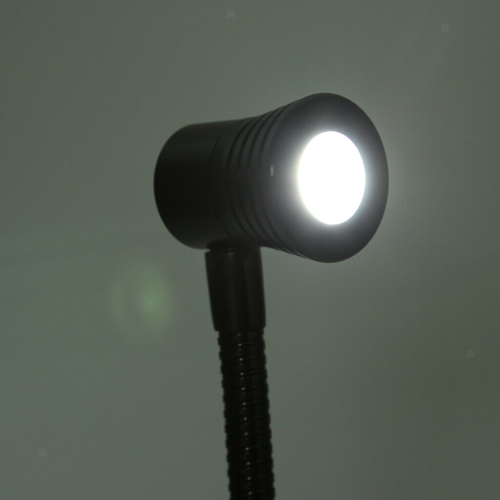 2 Pcs Gooseneck Map Light Chart Light - Cool White 2 Watt LED for Car, Truck,