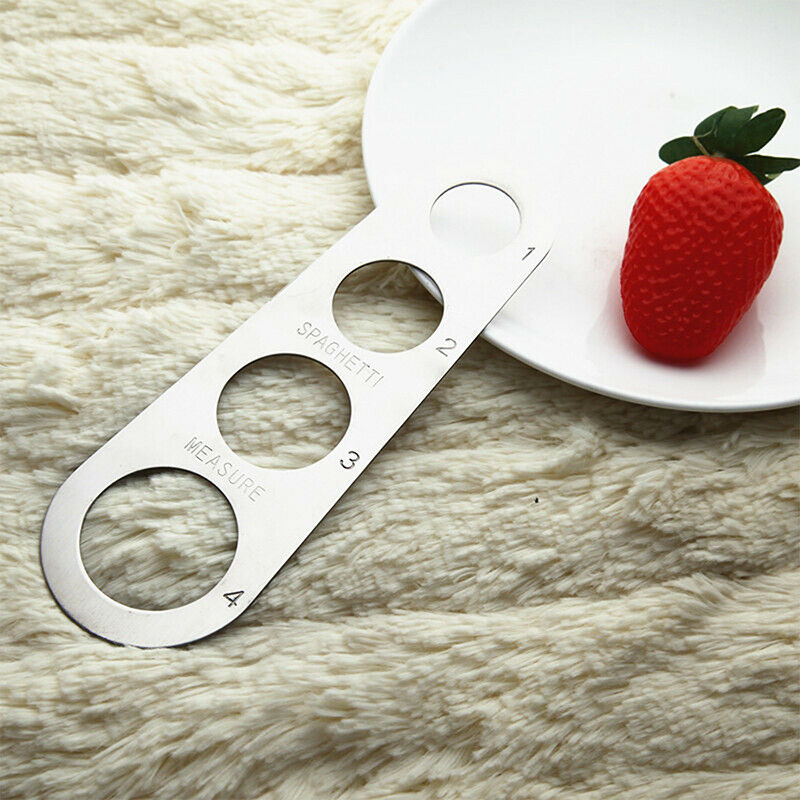 Easy Clear Pasta Ruler 4 Serving Portion Stainless Steel Spaghetti Measur.l8