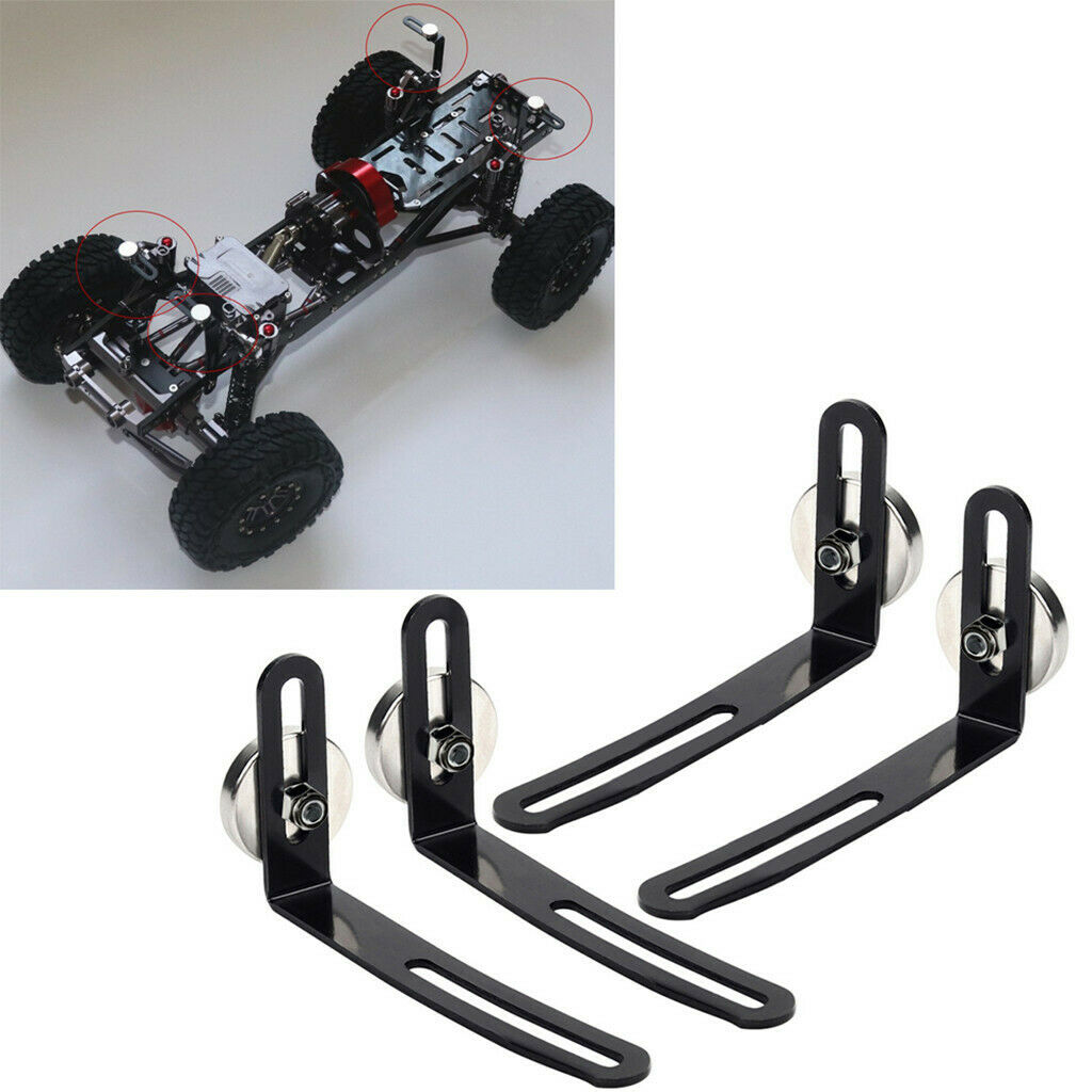 4 Piece L Shape Bracket Metal Body Bracket For Car RC 1/10 Axial SCX10
