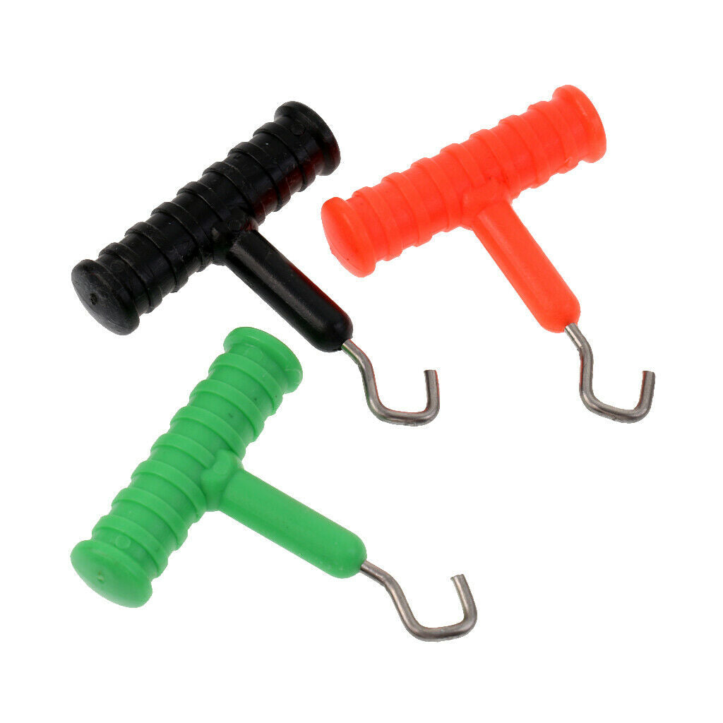 3pcs Hook Knot Tools Knot Hook Puller Carp Fishing Rigs Terminal Tackle