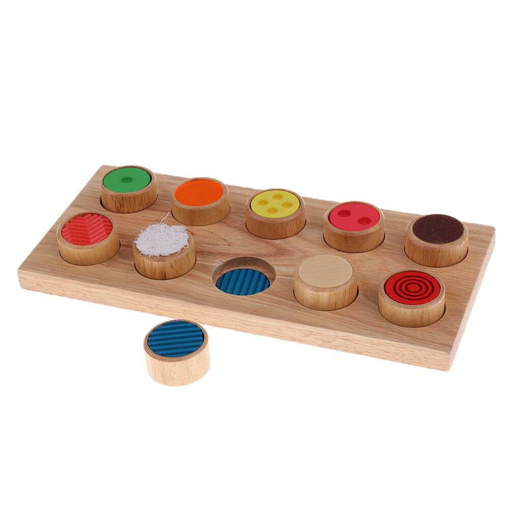 Green Wooden Montessori Cylinder Kids Sensorial Material Learning Training