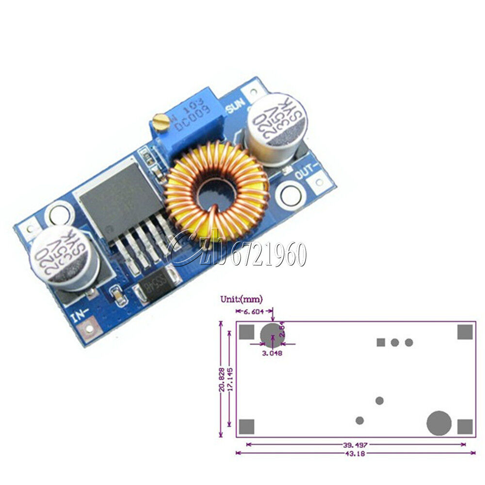 5A Max DC-DC Step Down Adjustable Power Supply LED Lithium Charger Board XL4015