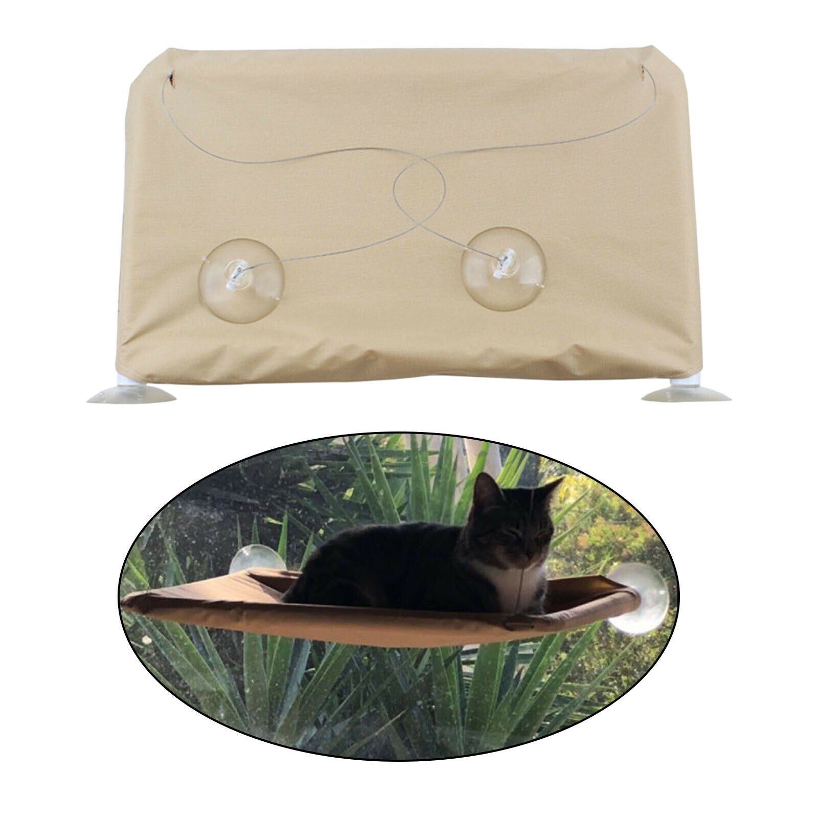 Cat Window Perch Hammock Rest Seat Heavy Duty Suction Cup Shelf Space Saving