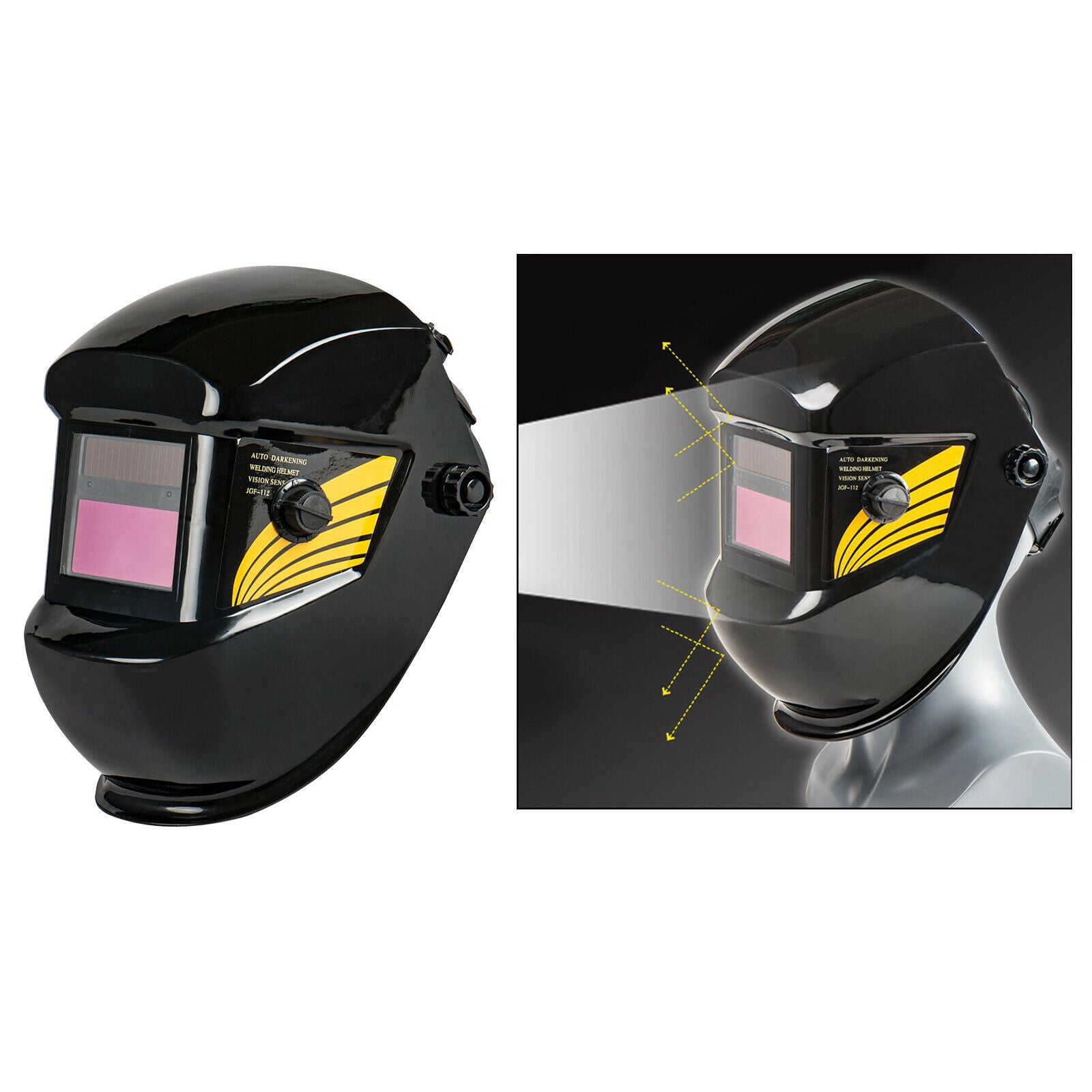 Ajdustable Welding Helmet Auto Darkening Welding   Eye Protector Shade for Arc