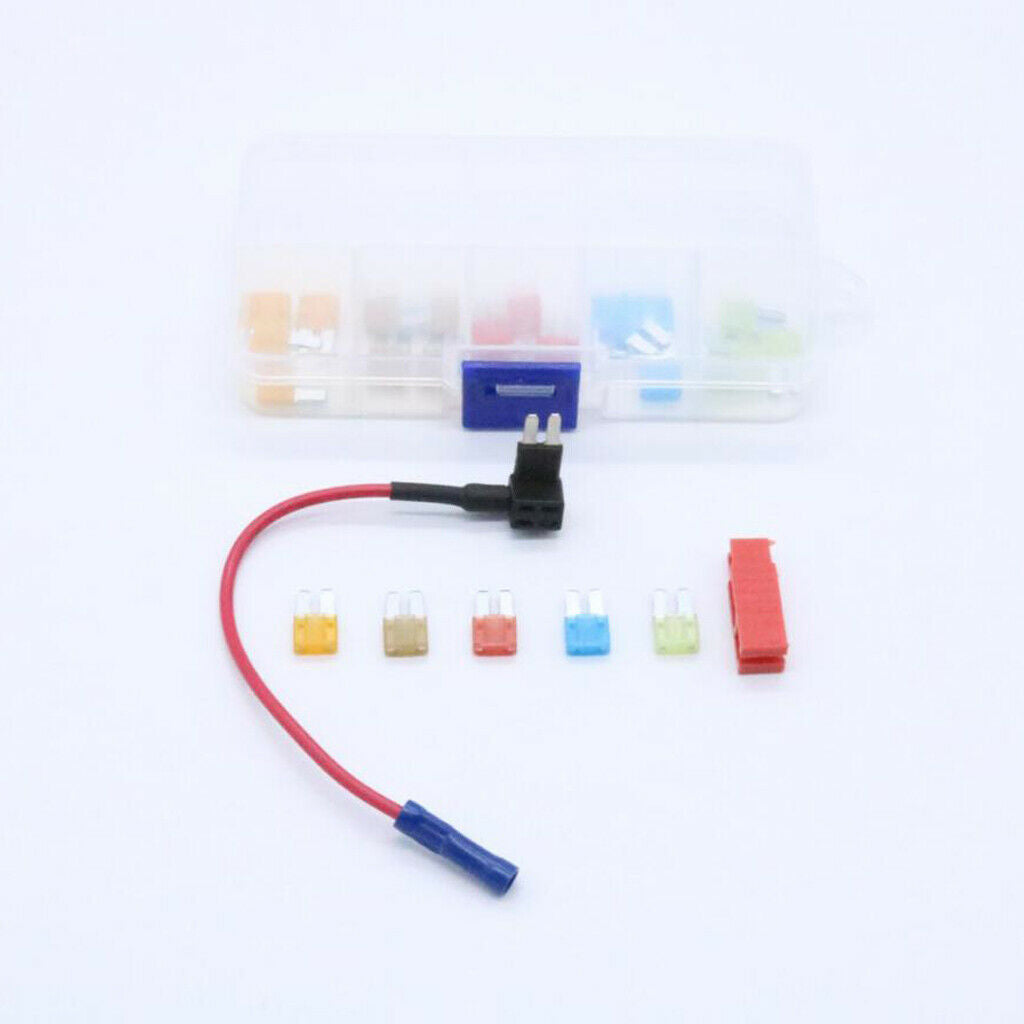 25 X Mini 5A-20A Micro2 Auto  Holder Fuse for Car Motorcycle Boat