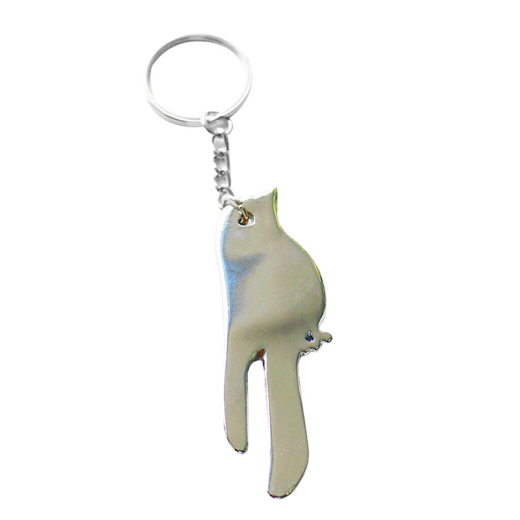 Hanging Car Pendant Metal Key Shining Birds Shaped Keychain for Girls