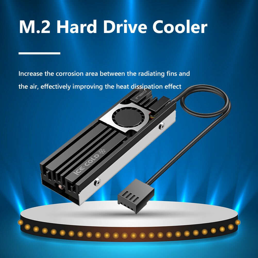 Ineo M.2 NVME Solid State Disk SSD Heatsink Cooler Heat Radiator Cooling Pads