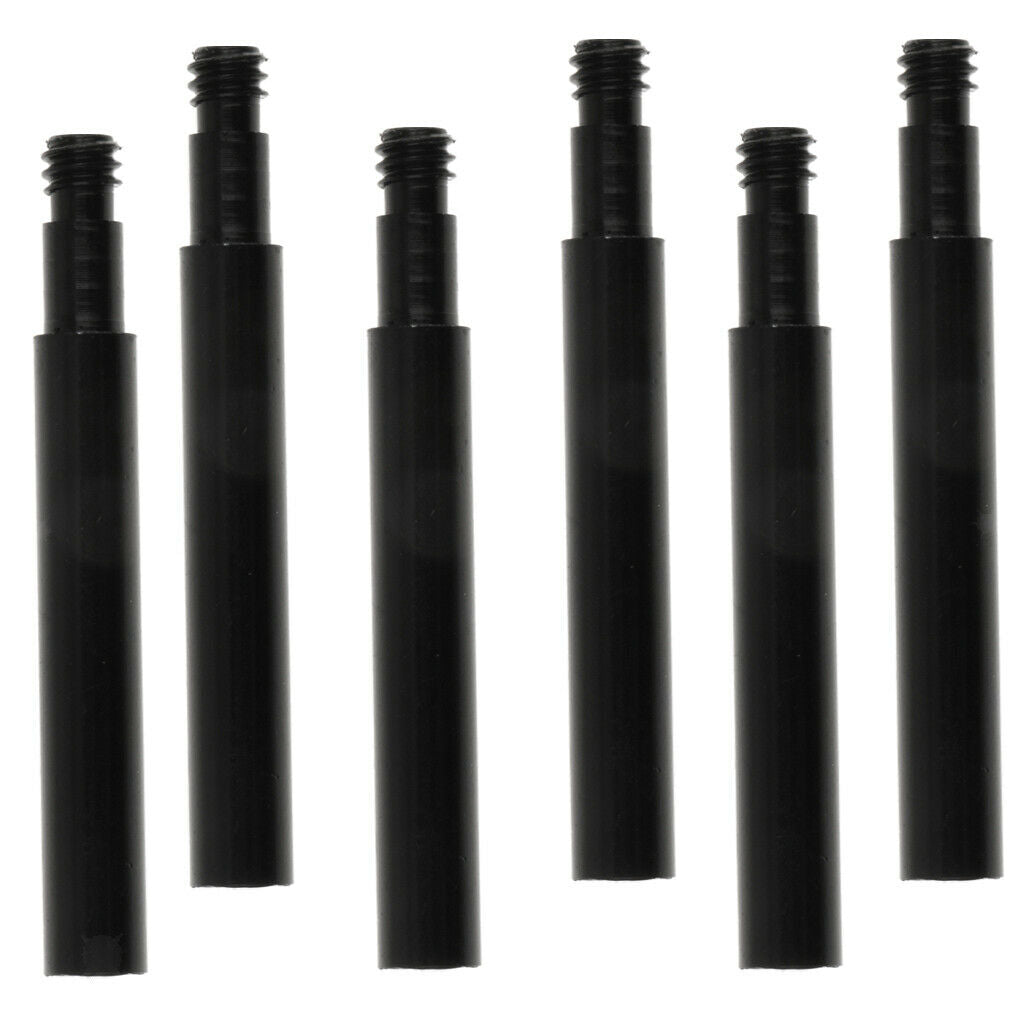6pcs Cycling Bike Bicycle Presta Valve Extender Extension   40mm Black