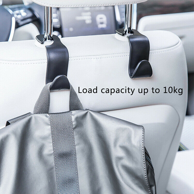 Car Hanger Bag Organizer Hook Seat Headrest Holder Black Accessory Wall Hoo Qx