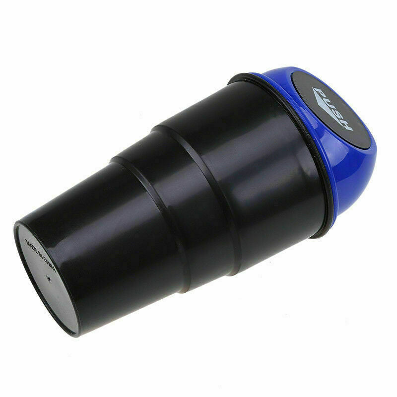 1pc Universal Blue Car Trash Rubbish Bin Can Garbage Dust Case Storage Holder