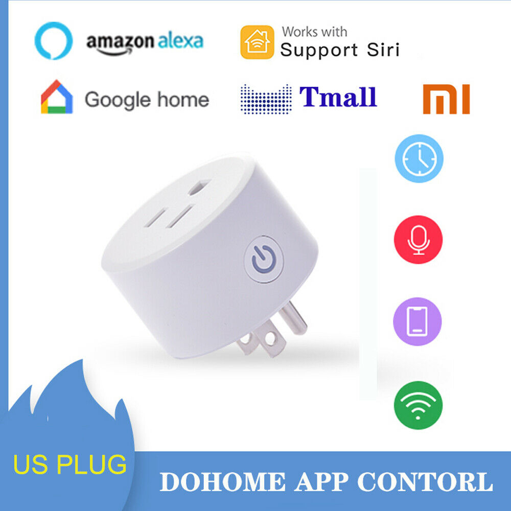 Smart Plug WiFi Outlet Socket Remote Control & Timer HomeKit Alexa Google Home