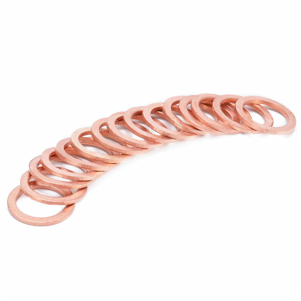 15pcs Motorcycle Bike Car Brake Line Bolt Copper Crush Washers Kit M10