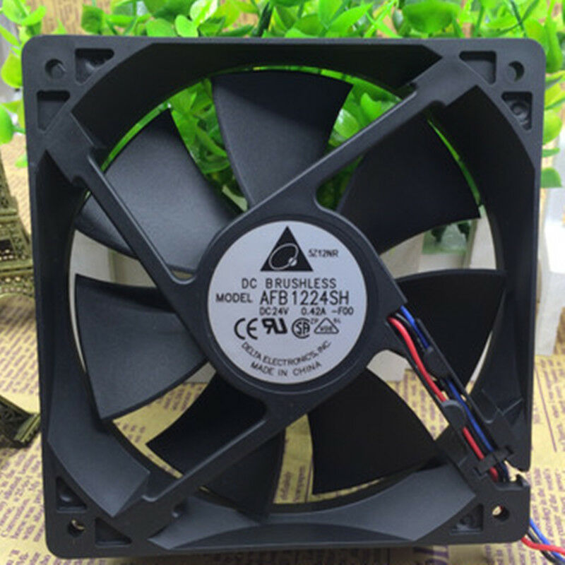 For DELTA AFB1224SH 12025 24V 0.42A 12CM 3pin cooling fan