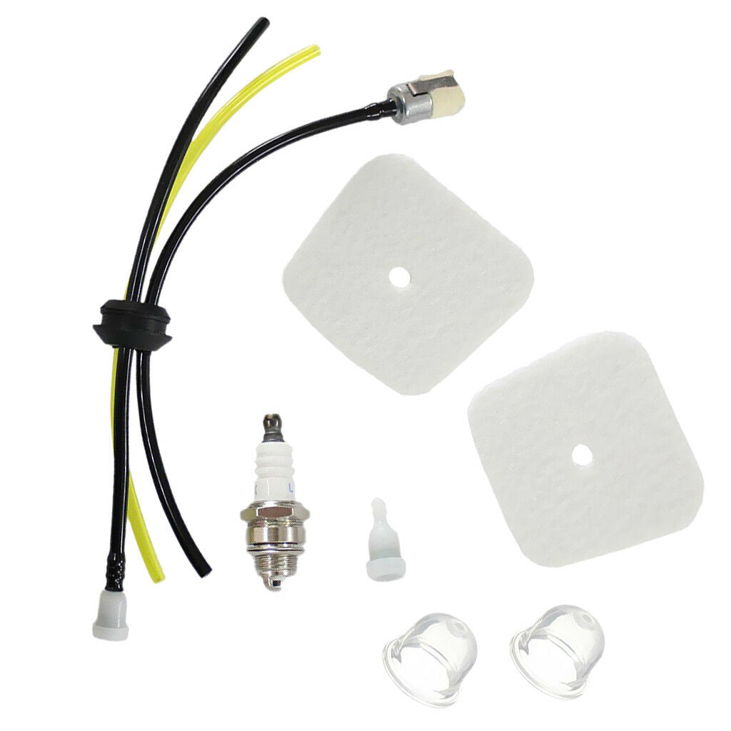1Set Air Filter Fuel Line Spark plug 3-fuel hose for  &  Tiller