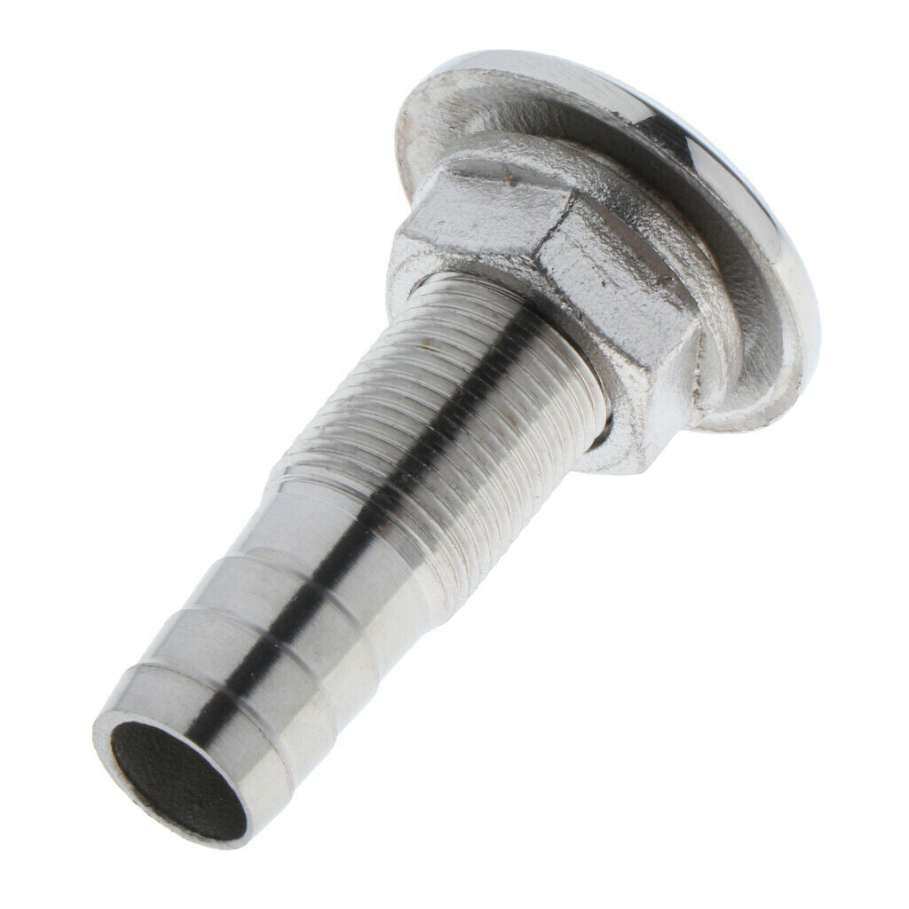 316 Stainless Boat Thru Hull Fitting Outlet Drain Joint for Boat Yacht Accs
