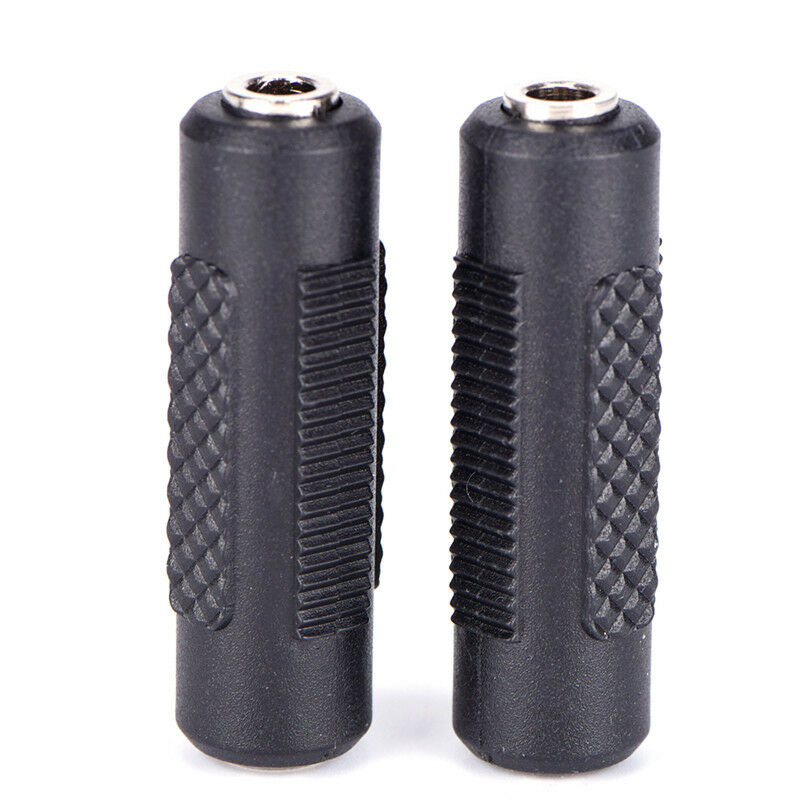 stereo 3.5mm aux female to female audio converter coupler adapters connect.l8