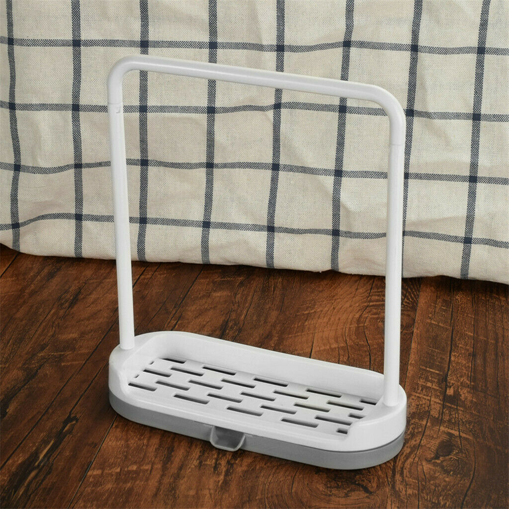 Shower Products Soap Tray Holder Towel Drain Rack Bathroom Tool Gray